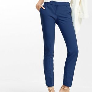 Express Columnist Ankle Pant. Blue. 6P.